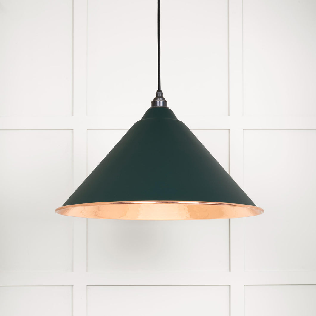 49503DI Hammered Copper Hockley Pendant in Dingle