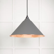 Load image into Gallery viewer, 49503SBL Smooth Copper Hockley Pendant in Bluff
