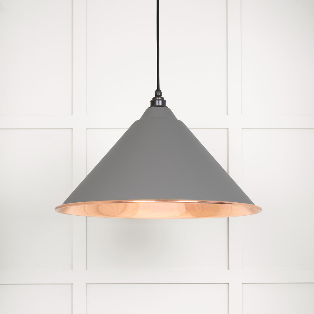 49503SBL Smooth Copper Hockley Pendant in Bluff