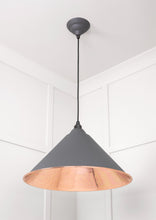 Load image into Gallery viewer, 49503SBL Smooth Copper Hockley Pendant in Bluff
