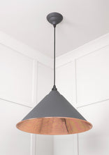 Load image into Gallery viewer, 49503SBL Smooth Copper Hockley Pendant in Bluff
