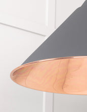 Load image into Gallery viewer, 49503SBL Smooth Copper Hockley Pendant in Bluff
