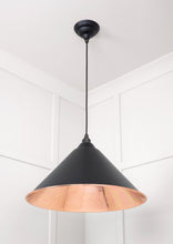 Load image into Gallery viewer, 49503SEB Smooth Copper Hockley Pendant in Elan Black
