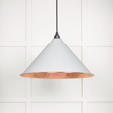 Load image into Gallery viewer, 49503SF Smooth Copper Hockley Pendant in Flock

