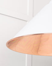 Load image into Gallery viewer, 49503SF Smooth Copper Hockley Pendant in Flock
