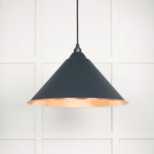 Load image into Gallery viewer, 49503SO Hammered Copper Hockley Pendant in Soot
