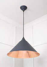 Load image into Gallery viewer, 49503SSL Smooth Copper Hockley Pendant in Slate
