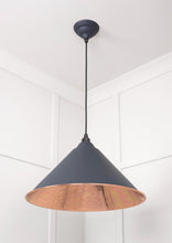 Load image into Gallery viewer, 49503SSL Smooth Copper Hockley Pendant in Slate
