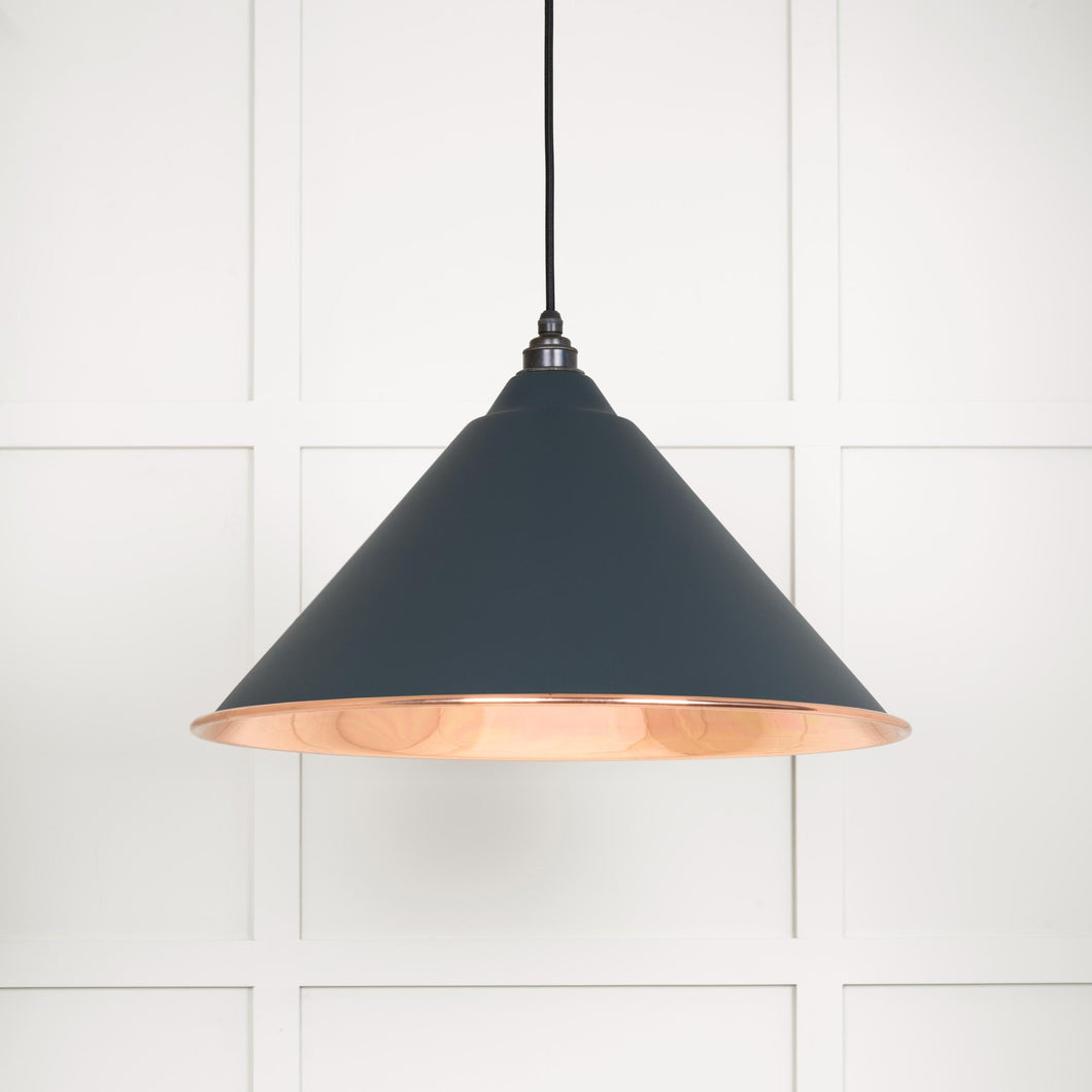 49503SSO Smooth Copper Hockley Pendant in Soot