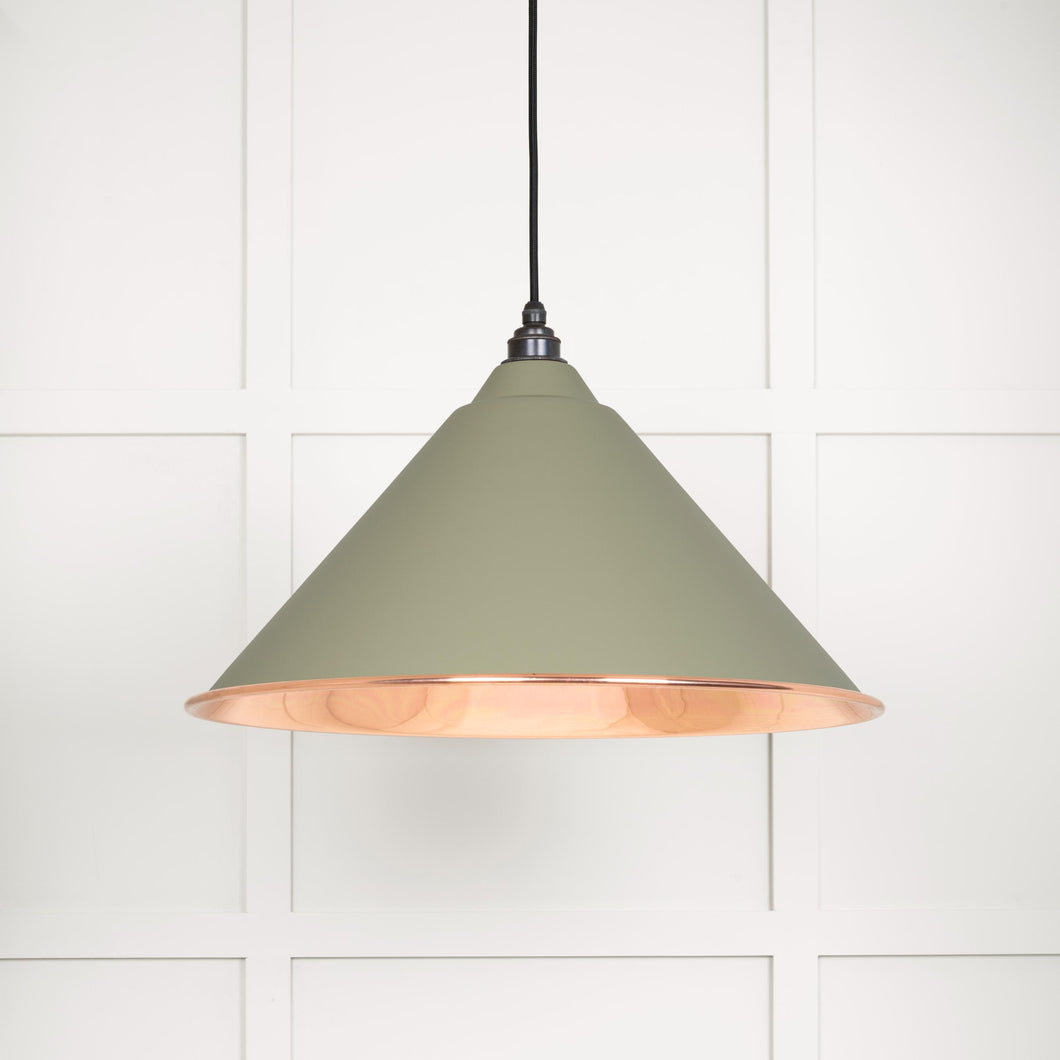 49503STU Smooth Copper Hockley Pendant in Tump