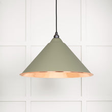 Load image into Gallery viewer, 49503TU Hammered Copper Hockley Pendant in Tump
