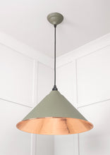 Load image into Gallery viewer, 49503TU Hammered Copper Hockley Pendant in Tump
