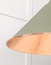 Load image into Gallery viewer, 49503TU Hammered Copper Hockley Pendant in Tump
