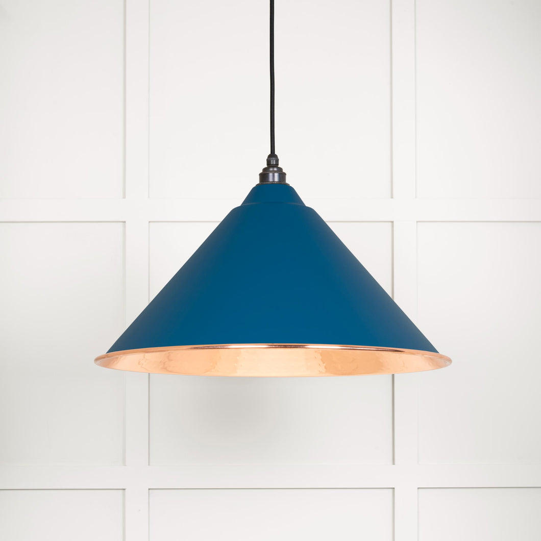 49503U Hammered Copper Hockley Pendant in Upstream