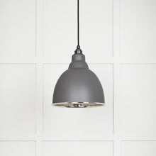 Load image into Gallery viewer, 49504BL Smooth Nickel Brindley Pendant in Bluff
