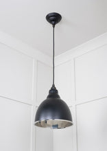 Load image into Gallery viewer, 49504EB Smooth Nickel Brindley Pendant in Elan Black
