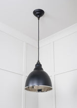 Load image into Gallery viewer, 49504EB Smooth Nickel Brindley Pendant in Elan Black
