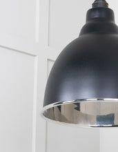 Load image into Gallery viewer, 49504EB Smooth Nickel Brindley Pendant in Elan Black
