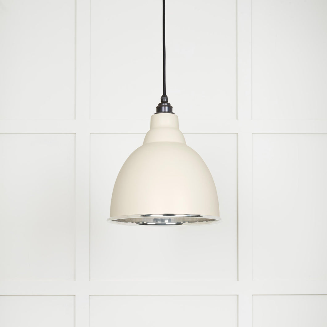 49504TE Smooth Nickel Brindley Pendant in Teasel