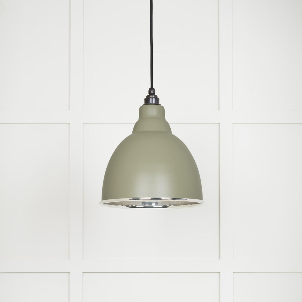 49504TU Smooth Nickel Brindley Pendant in Tump