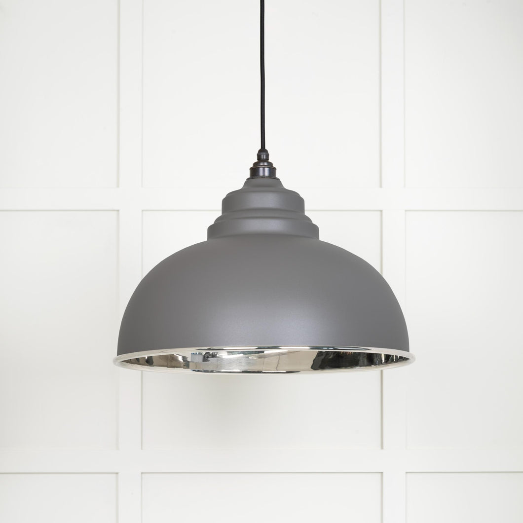 49505BL Smooth Nickel Harborne Pendant in Bluff