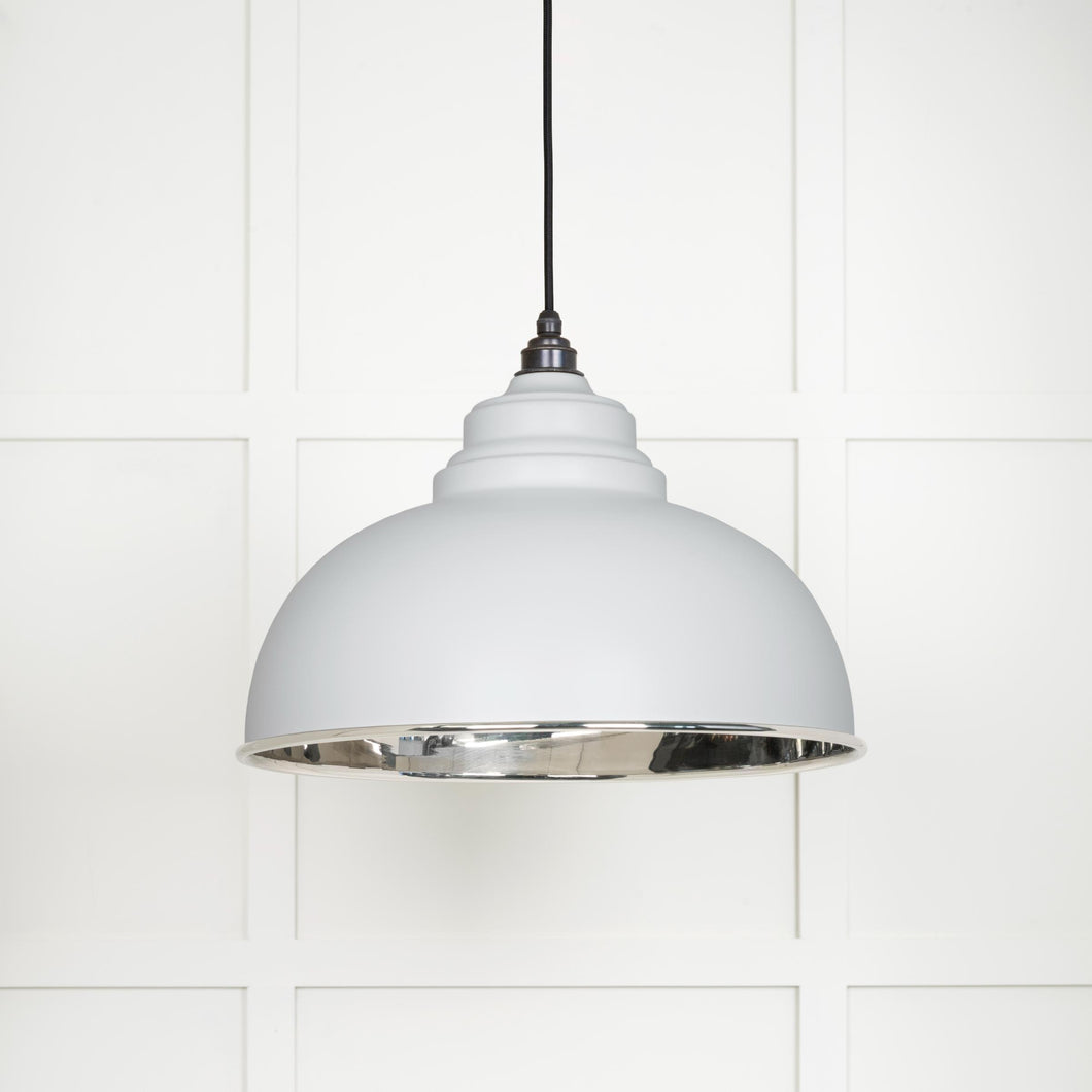 49505F Smooth Nickel Harborne Pendant in Flock