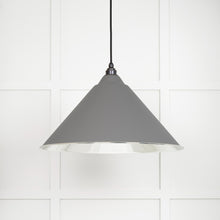 Load image into Gallery viewer, 49506BL Smooth Nickel Hockley Pendant in Bluff
