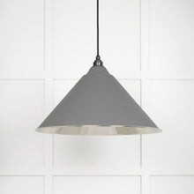 Load image into Gallery viewer, 49506BL Smooth Nickel Hockley Pendant in Bluff
