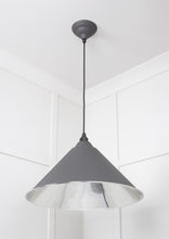 Load image into Gallery viewer, 49506BL Smooth Nickel Hockley Pendant in Bluff
