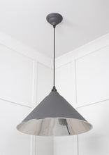 Load image into Gallery viewer, 49506BL Smooth Nickel Hockley Pendant in Bluff
