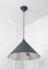 Load image into Gallery viewer, 49506SL Smooth Nickel Hockley Pendant in Slate
