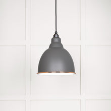 Load image into Gallery viewer, 49507BL White Gloss Brindley Pendant in Bluff
