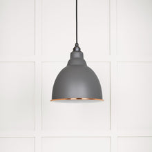Load image into Gallery viewer, 49507BL White Gloss Brindley Pendant in Bluff
