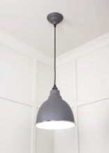 Load image into Gallery viewer, 49507BL White Gloss Brindley Pendant in Bluff

