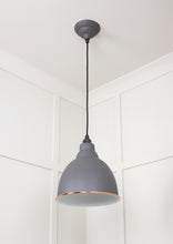Load image into Gallery viewer, 49507BL White Gloss Brindley Pendant in Bluff
