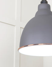 Load image into Gallery viewer, 49507BL White Gloss Brindley Pendant in Bluff
