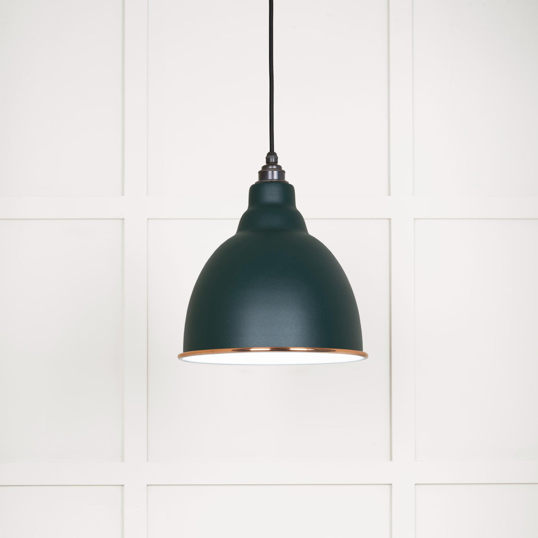49507DI White Gloss Brindley Pendant in Dingle