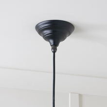 Load image into Gallery viewer, 49507EB White Gloss Brindley Pendant in Elan Black
