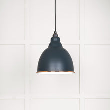 Load image into Gallery viewer, 49507SO White Gloss Brindley Pendant in Soot
