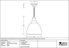 Load image into Gallery viewer, 49507TU White Gloss Brindley Pendant in Tump
