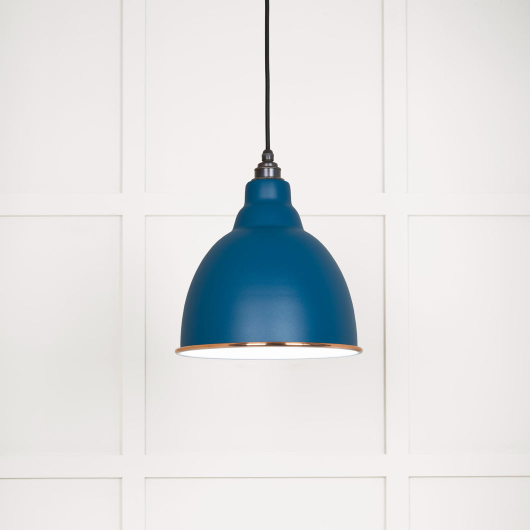 49507U White Gloss Brindley Pendant in Upstream