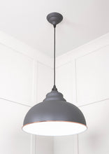 Load image into Gallery viewer, 49508BL White Gloss Harborne Pendant in Bluff
