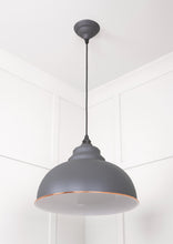 Load image into Gallery viewer, 49508BL White Gloss Harborne Pendant in Bluff
