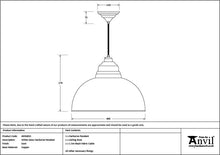 Load image into Gallery viewer, 49508SO White Gloss Harborne Pendant in Soot
