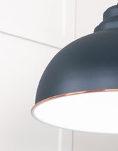 Load image into Gallery viewer, 49508SO White Gloss Harborne Pendant in Soot
