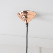 Load image into Gallery viewer, 49510 White Gloss Hockley Pendant in Copper
