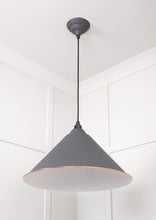 Load image into Gallery viewer, 49510BL White Gloss Hockley Pendant in Bluff
