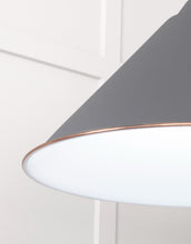 Load image into Gallery viewer, 49510BL White Gloss Hockley Pendant in Bluff
