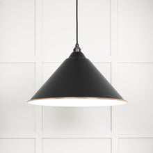 Load image into Gallery viewer, 49510EB White Gloss Hockley Pendant in Elan Black
