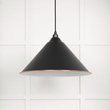 Load image into Gallery viewer, 49510EB White Gloss Hockley Pendant in Elan Black
